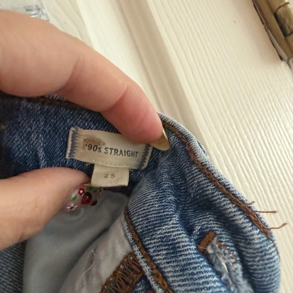 Madewell Women's Light Blue Straight Leg Jeans - Picture 3 of 4
